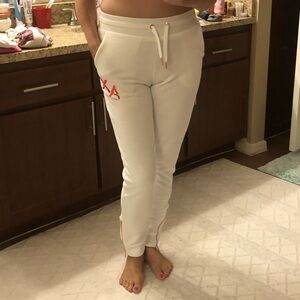 A/X Armani Exchange Cream Lounge Pants Organic Cotton